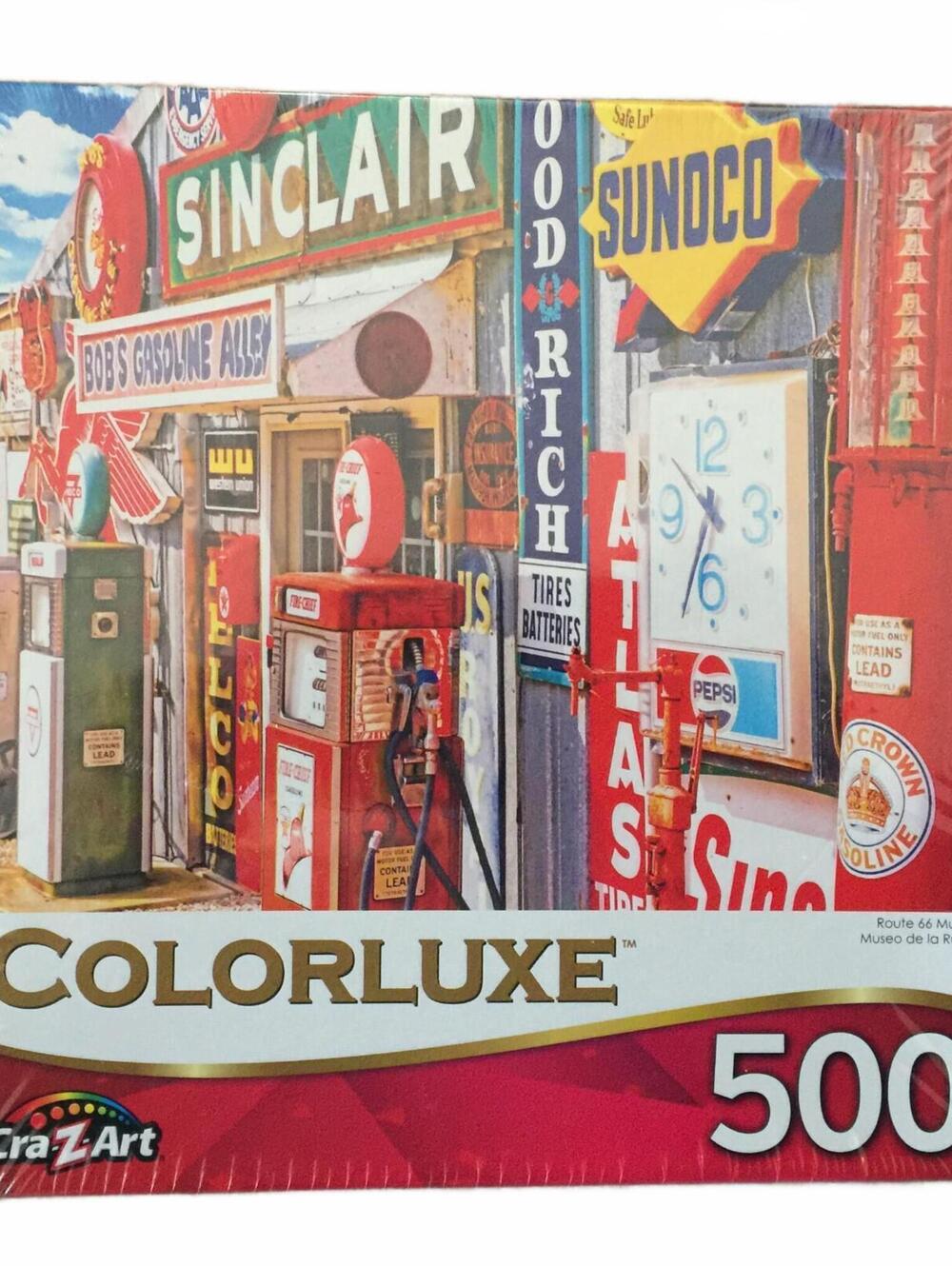 COLORLUXE, 500 PIECE PUZZLE, ROUTE 66 MUSEUM, MO.  2019,  NEW, SEALED
